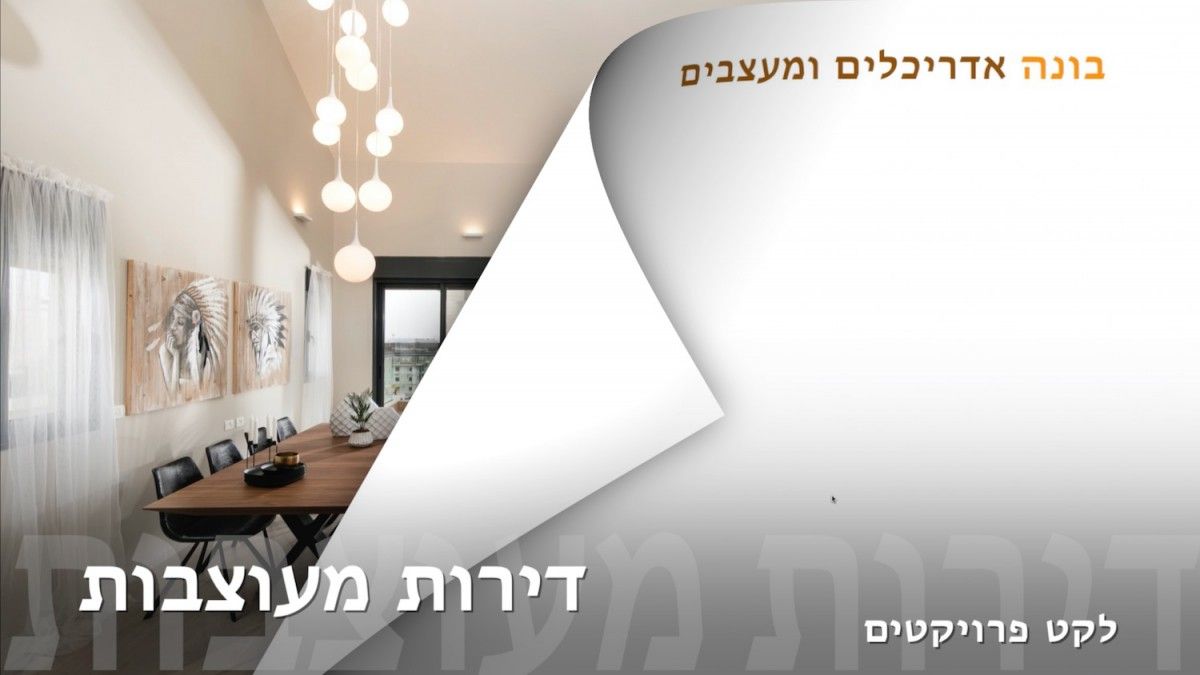 עיצוב פנים | דירות מעוצבות